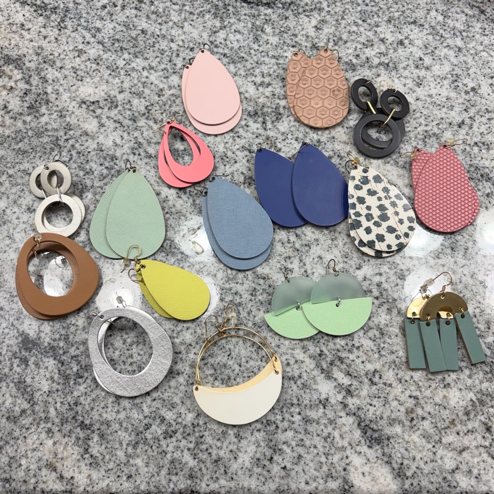 Assorted Colorful Earrings Set